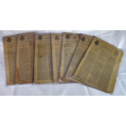 United States Chronicle. Providence [Rhode Island]. 7 issues: November 3, 1791; May 17, May 31, August 2, August 30, September 6, and November 22, 1792 (Early American Newspapers).